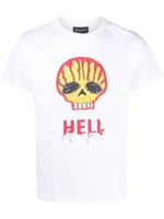 Botter t-shirt à imprimé tête de mort - Blanc