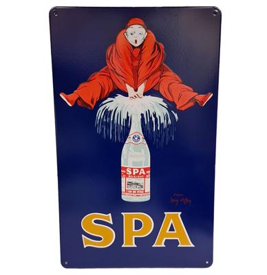 Spa Emaille bord - 74 x 45cm