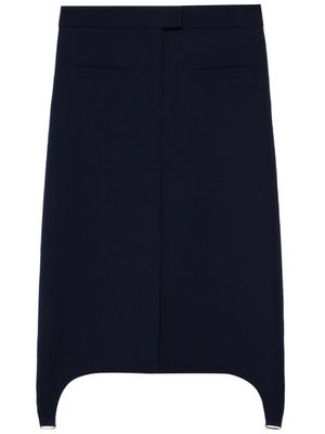 Courrèges jupe mi-longue à bretelles - Noir