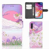 Samsung Galaxy A70 | Telefoonhoesje | Met pasjeshouder | Bird Flying