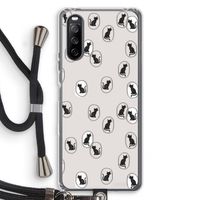 Miauw: Sony Sony Xperia 10 III Transparant Hoesje met koord