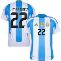 Argentinië Authentic Heat.RDY Shirt Thuis 2024-2025 + L. Martinez 22