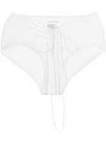 Christopher Esber bas de bikini à lien de resserrage - Blanc