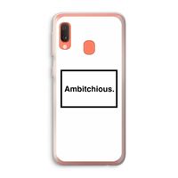 Ambitchious: Samsung Galaxy A20e Transparant Hoesje