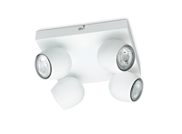 Prolight Bola - Opbouwspot LED - GU10 - 4 Lichtpunten - Wit