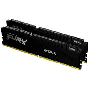 Kingston CL30 FURY Beast XMP Werkgeheugenset voor PC DDR5 16 GB 2 x 8 GB Non-ECC 288-pins DIMM CL30 KF560C30BBK2-16