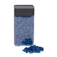 Decoratie/hobby stenen/kiezels blauw 600 gram   - - thumbnail