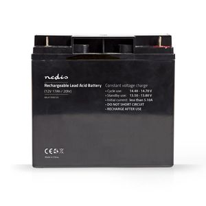 Nedis Oplaadbare Loodaccu | Lead-Acid | 12 V | 17000 mAh | 1 stuks - BALA1700012V BALA1700012V