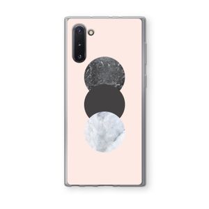 Marmeren cirkels: Samsung Galaxy Note 10 Transparant Hoesje