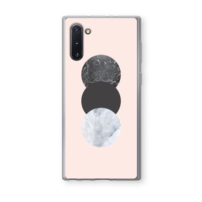 Marmeren cirkels: Samsung Galaxy Note 10 Transparant Hoesje