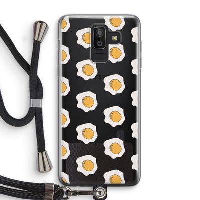 Bacon to my eggs #1: Samsung Galaxy J8 (2018) Transparant Hoesje met koord