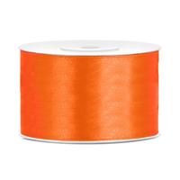 Hobby Sierlint satijn - Oranje - 25 meter - cadeaulint - satijnlint/sierlinten