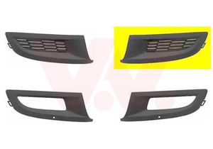 Ventilatiegrille, bumper ** Equipart ** VAN WEZEL, Inbouwplaats: Links voor, u.a. fÃ¼r VW