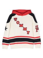 Tommy Hilfiger Junior hoodie colour block à patch logo - Tons neutres - thumbnail