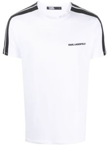 Karl Lagerfeld t-shirt en coton biologique mélangé - Blanc