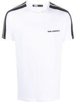 Karl Lagerfeld t-shirt en coton biologique mélangé - Blanc - thumbnail