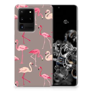 Samsung Galaxy S20 Ultra TPU Hoesje Flamingo