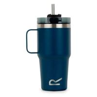 Beker met Rietje Regatta Thermo Insulated Mug Donkerblauw 600 ml Roestvrij staal