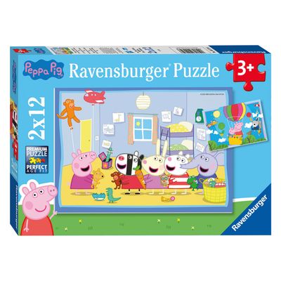 Ravensburger - de avonturen van peppa pig legpuzzel 12 stuks