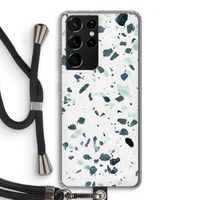 Terrazzo N°2: Samsung Galaxy S21 Ultra Transparant Hoesje met koord