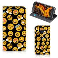 Samsung Galaxy Xcover 4s | Hoesje met Magneet | Emoji