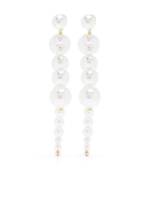 Cult Gaia boucles d'oreilles à détail de perles - Blanc