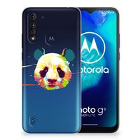 Motorola Moto G8 Power Lite Telefoonhoesje met Naam Panda Color
