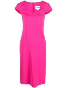 Roland Mouret robe mi-longue à mancherons - Rose