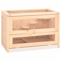 Hamsterkooi 60x35,5x42 cm massief vurenhout