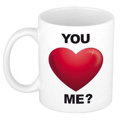 Romantische mok / beker you love me 300 ml