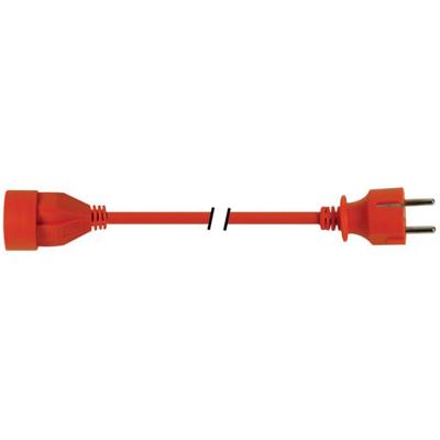 Verlengkabel 20 meter oranje met randaarde