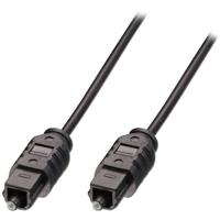 LINDY Toslink Audio Aansluitkabel [1x Toslink-stekker (ODT) - 1x Toslink-stekker (ODT)] 0.50 m Zwart