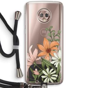 Floral bouquet: Motorola Moto G6 Transparant Hoesje met koord