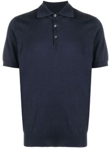 Brunello Cucinelli polo en maille fine - Bleu