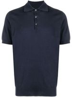 Brunello Cucinelli polo en maille fine - Bleu