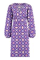 Eline retro dress - coral/purple - 08632