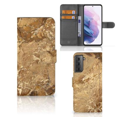 Samsung Galaxy S21 Plus | Bookcase | Marmer Creme