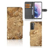Samsung Galaxy S21 Plus | Bookcase | Marmer Creme