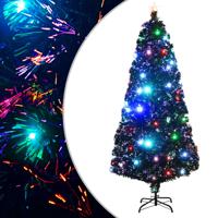 VidaXL Kerstboom met LED en standaard 180 cm glasvezel