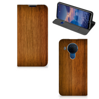 Nokia 5.4 Book Wallet Case Donker Hout