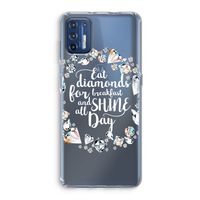 Diamonds: Motorola Moto G9 Plus Transparant Hoesje