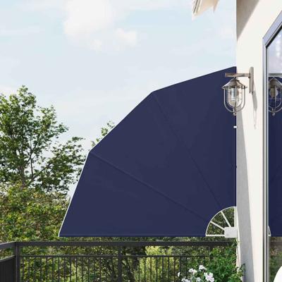 VidaXL Balkon privacy scherm marineblauw 140 x 140 cm polyester