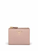 Prada petit portefeuille en cuir Saffiano - Rose