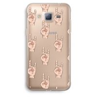 Rock: Samsung Galaxy J3 (2016) Transparant Hoesje