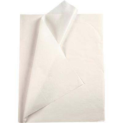 Creativ Company Tissuepapier, vel 50x70 cm, 17 gr, wit, 10 vel/ 1 doos