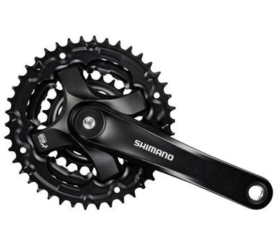 Shimano - crankstel tourney fc-ty501 42-34-24 175mm zwart