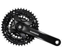 Shimano - crankstel tourney fc-ty501 42-34-24 175mm zwart