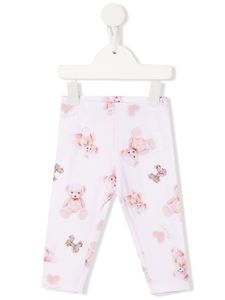 Monnalisa legging à imprimé ourson - Rose