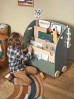 Boekenrekje op wieltjes SERIE SCHOOL groen