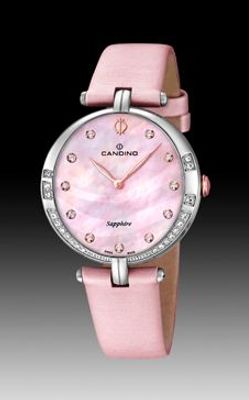 Horlogeband Candino C4601-3 Leder Roze